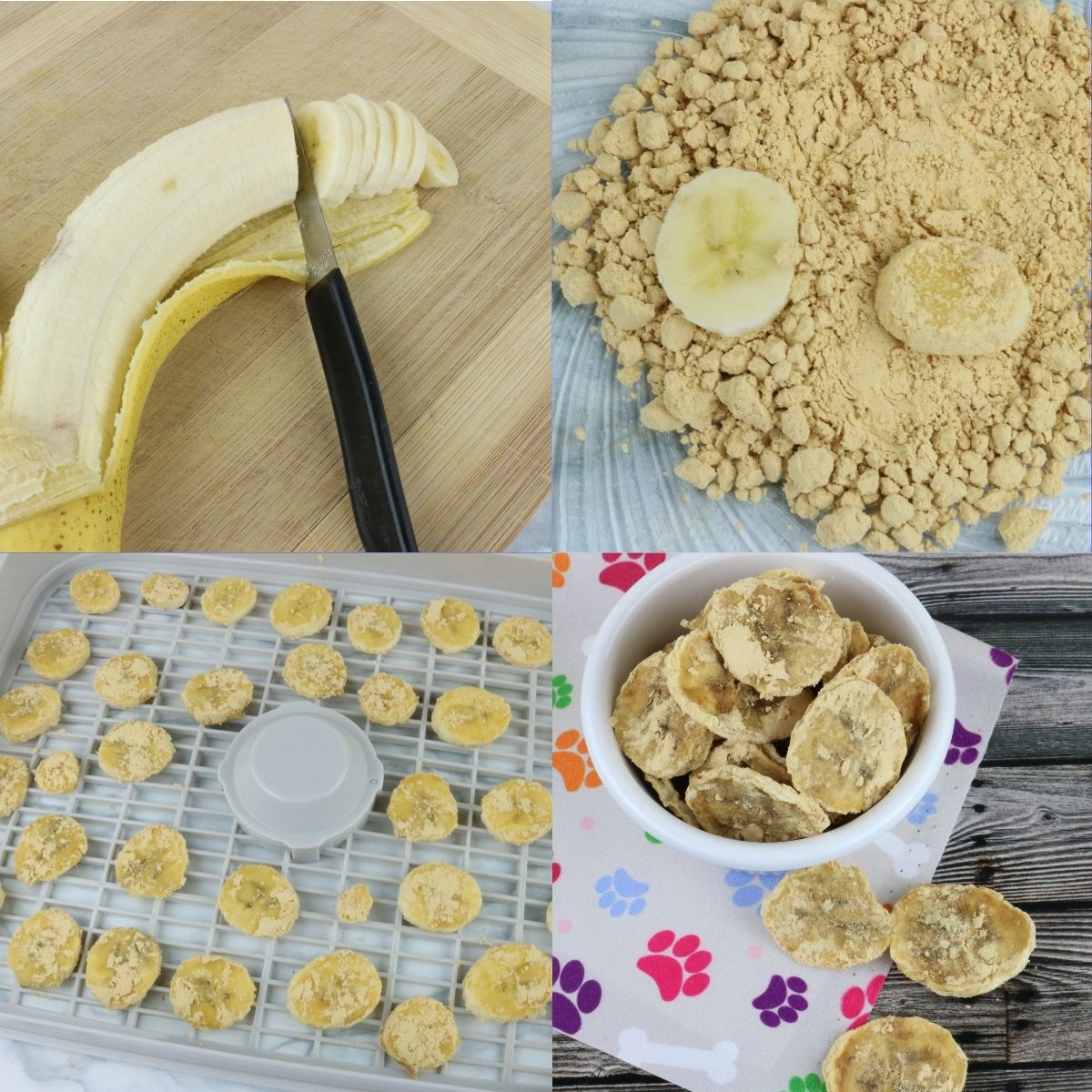 peanut butter and banana dog chips