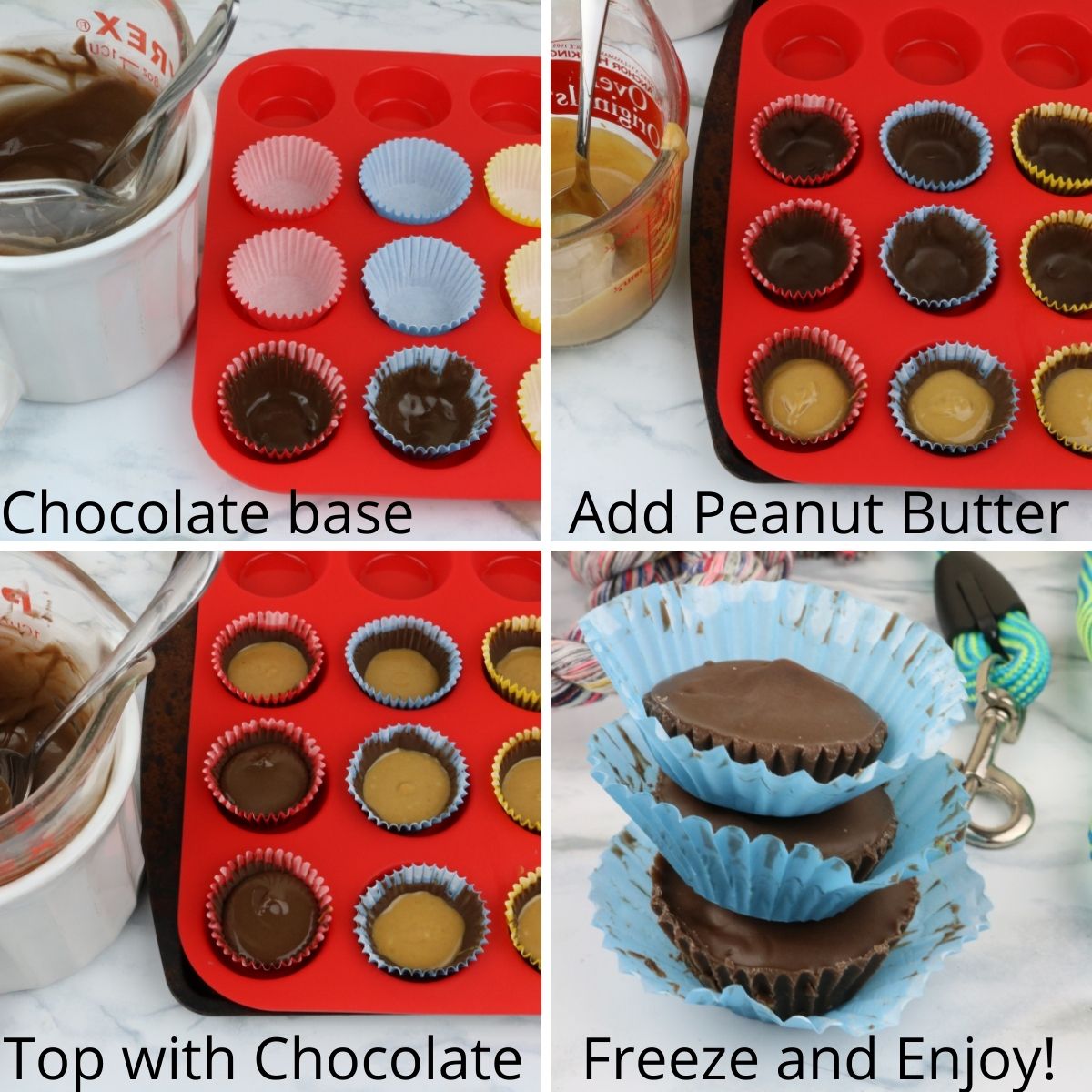 directions peanut butter cups